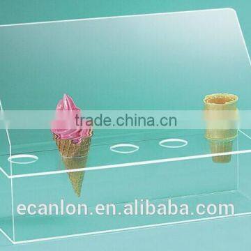 Eco-friendly Table ice cream stands ice cream cone holders