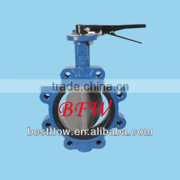 LUG TYPE BUTTERFLY VALVE WITH DOUBLE AXIS