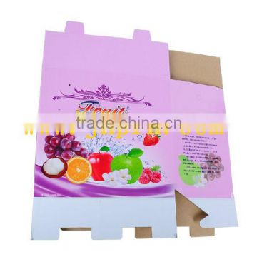 foldable corrugated paper food box for fruit