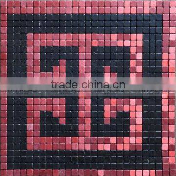 black and red color popular aluminum mosaic tiles in China