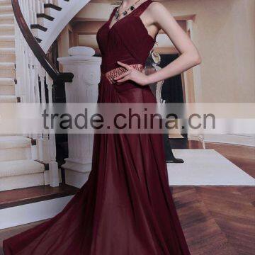 Latest Wholesale Custom Design yellow evening dress from China workshop