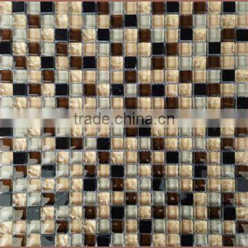 home decoration bars crystal glass mosaic, glass tile mosaic