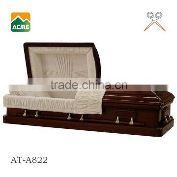 High quality supplier new design reasonable price american style casket