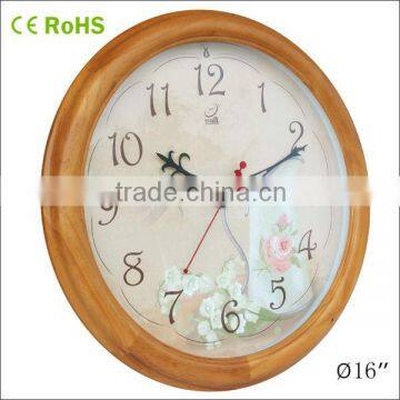 Home wooden decoration modern wall clock decor