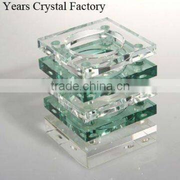 pretty Antique Crystal Glass Pen Holder