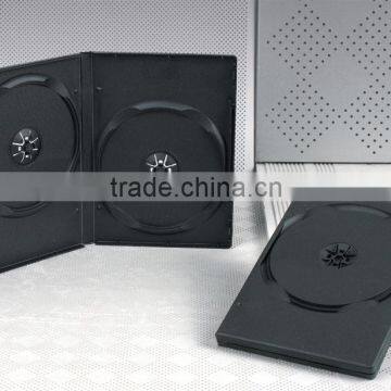 Wholesale 20 years in cd dvd media field 1/2/3/4/5/6 disc plastic black dvd case