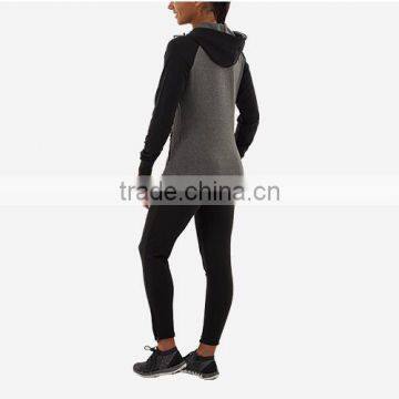 Women Activewear Pull String Fitness Sports Hoodie