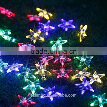 2016 new popular Solar Powered Star Globe String Lights Sunniemart 20 LED White String Lights for Garden Chrismas