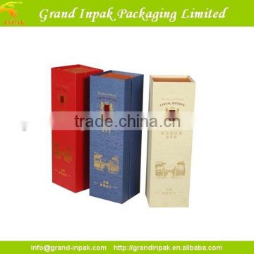 Paper gift packaging boxes for bottles