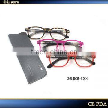 Smart & elegant TR 90 mixed material latest reading glasses 39LRG6-8003