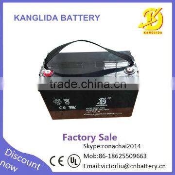 Kanglida Deep Cycle 12v 100ah Lead Acid Rechargeable Battery for Solar Panels Home System photo-4