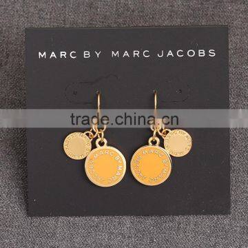 2016 Best Selling Two Round Coin Shape Gold Jhumka Earrings photo-4