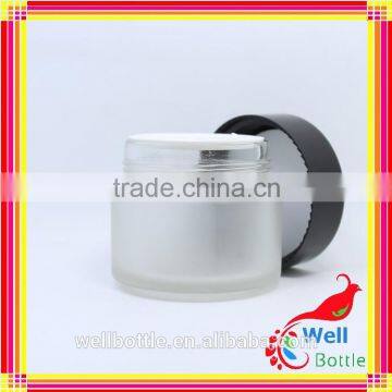 Glass Cosmetic Jar With 50ml Frosted Cosmetic Jar for Glass Cream Jar GJ594R