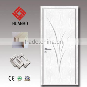 High quality wood single pvc mdf door wooden interior doors for toilet