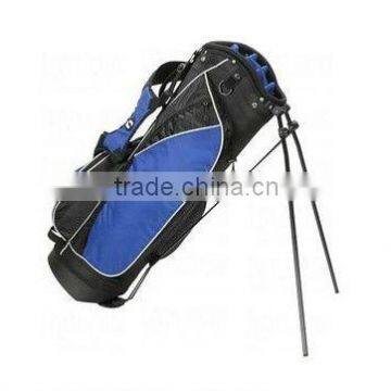 Black/Royal Stand Bag with Dual Shoulder Strap