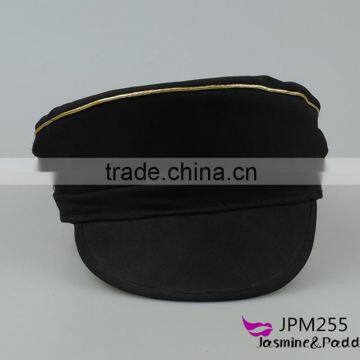 Black police officer hat cosplay cap stage props