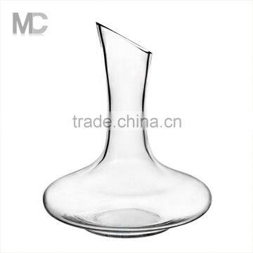 Fancy handmade clear single glass wine decanter