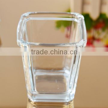 Wholesale unique square glass candle holder