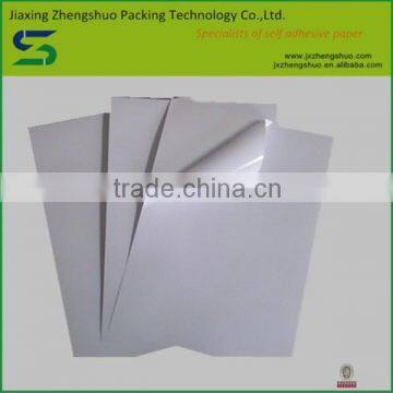 2015 hot sale self adhesive transparent sticker paper