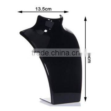 Acrylic Necklaces Earrings Display Jewelry Showcase Holder Organizer Stand Black(NE-B-0176) photo-3
