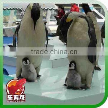 Professional Fiberglass life size exhibit Penguin animal statue for sale