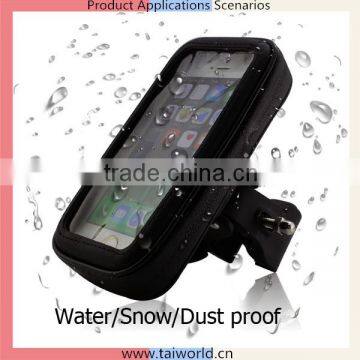 Waterproof Zipper Case Bag Motor Bike Bar Mount for Smartphone and Small GPS
