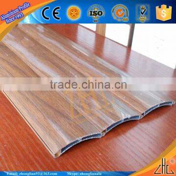 Hot! aluminum glass shutter window frames, OEM wooden louvered windows, customized woodgrain shutter louver