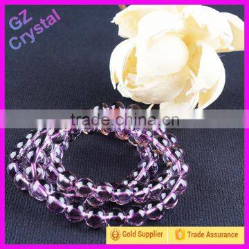 Fashion amethystine jewelry bracelet wholesale with crystal beads