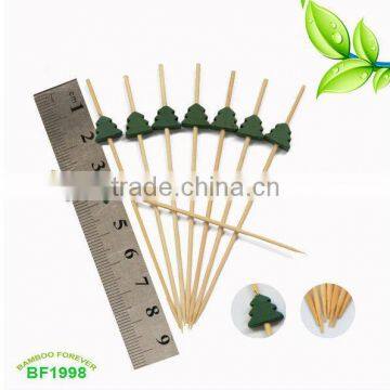 Nature 12cm green Ceda ends bamboo picks