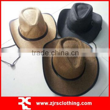 Paper Straw Hat Paint Straw Cowboy Hat Promotional Straw Hat