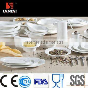 Hot selling new designed white porcelain dinnerware