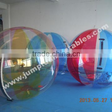 More color mixed Inflatable water bubble 2meter walking on water pool ball