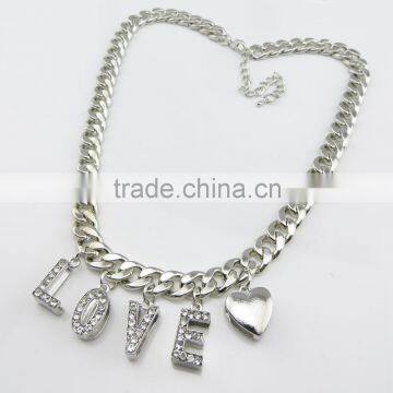 new trendy sterling silver necklace wholesale Silver plating necklace fashion Bridal necklace