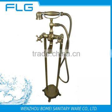 Classical antique brass Floor standing type toilet Hand Shower