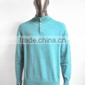 Man's Cashmere Half Cardigan