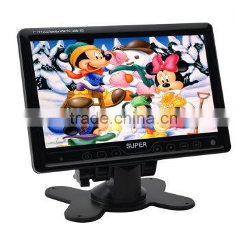 Mini auto electronics 7 inch tft color montor with touch key