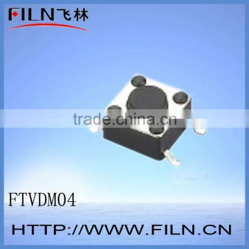 FTVDM04 6mm 4 pin smt push button tact switch ROHS