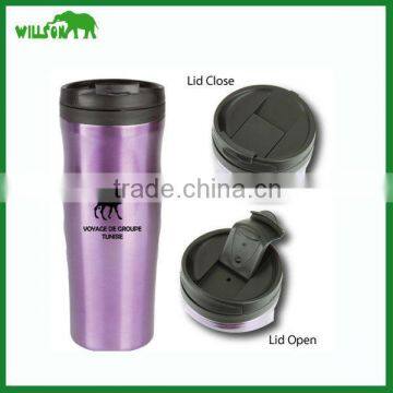 Promotional 450ml Double Wall Stainless Steel Travel Coffee Tumbler Mug