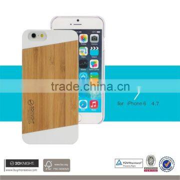 2016 Sublimation Phone Cases Blank Mobile Phone Case Real Bamboo Printing For IP6, for iphone 6s blank case