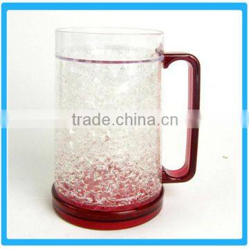 Alibaba Hot Sale Ice Mugs With Gel Inside,Double Wall Ice Mugs With Hand