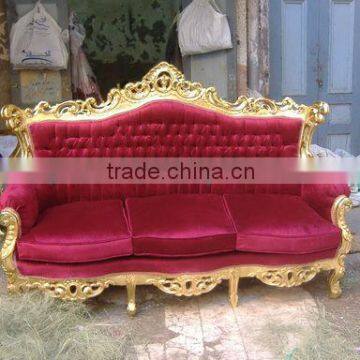 Royal red wedding sofa