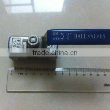 2014 1pcs Stainless Steel Ball Valve