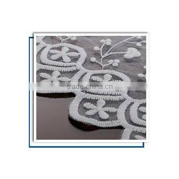 Laser Embroidery Flower Design Fabric For Curtains photo-3