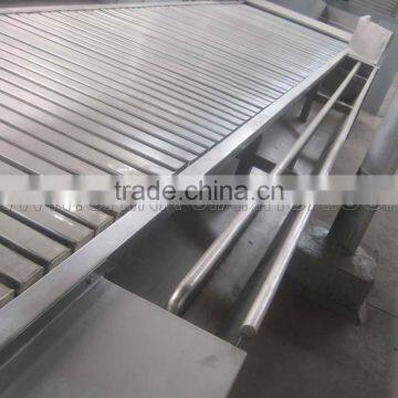 Automatic Stainless steel Flat-belt Bloodletting conveyor for pig slaughter