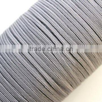 1/8 Elastic bands 2mm Black Elastic Cords String Headbands Wristbands Silver Skinny Elastic