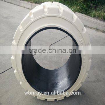 Chinese Top Quality Press on Solid Tire 21x9x15 18x7x12 1/8 Factory Price From Yantai WonRay photo-5