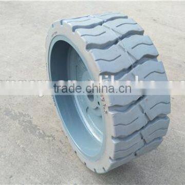 2016 New Style Deep Groove Tread Solid Tire With Rims 15x5 With Factory Price photo-2