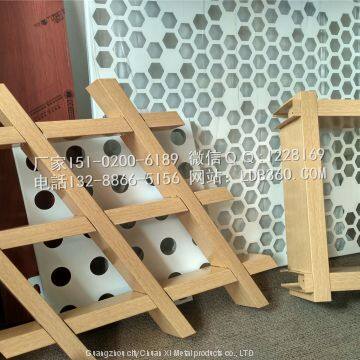 Деревянно-структурный алюминиевый трубка, имитационно-деревянный металлический алюминиевый труба вместо деревянной отделки photo-2