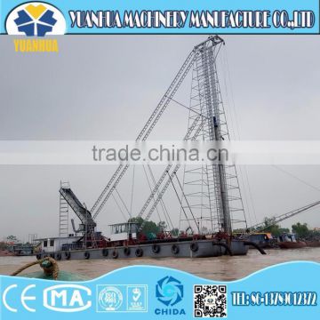 sand mining of drilling suction dredger with sand making machine