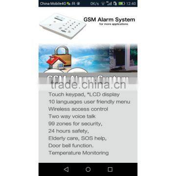 868/433mhz Self Defense Safety Home Alarm GSM With APP/GSM,smart Gsm Wireless Alarm SystemK8 photo-6